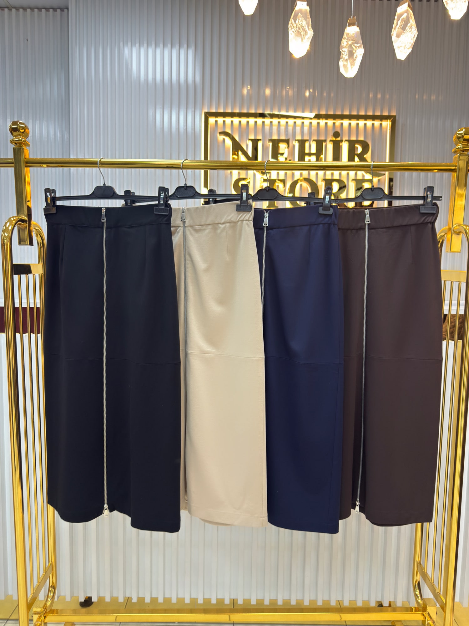 YUSUF ÖZDEMİR FERMUARLI ÇELİK ÖRME ETEK