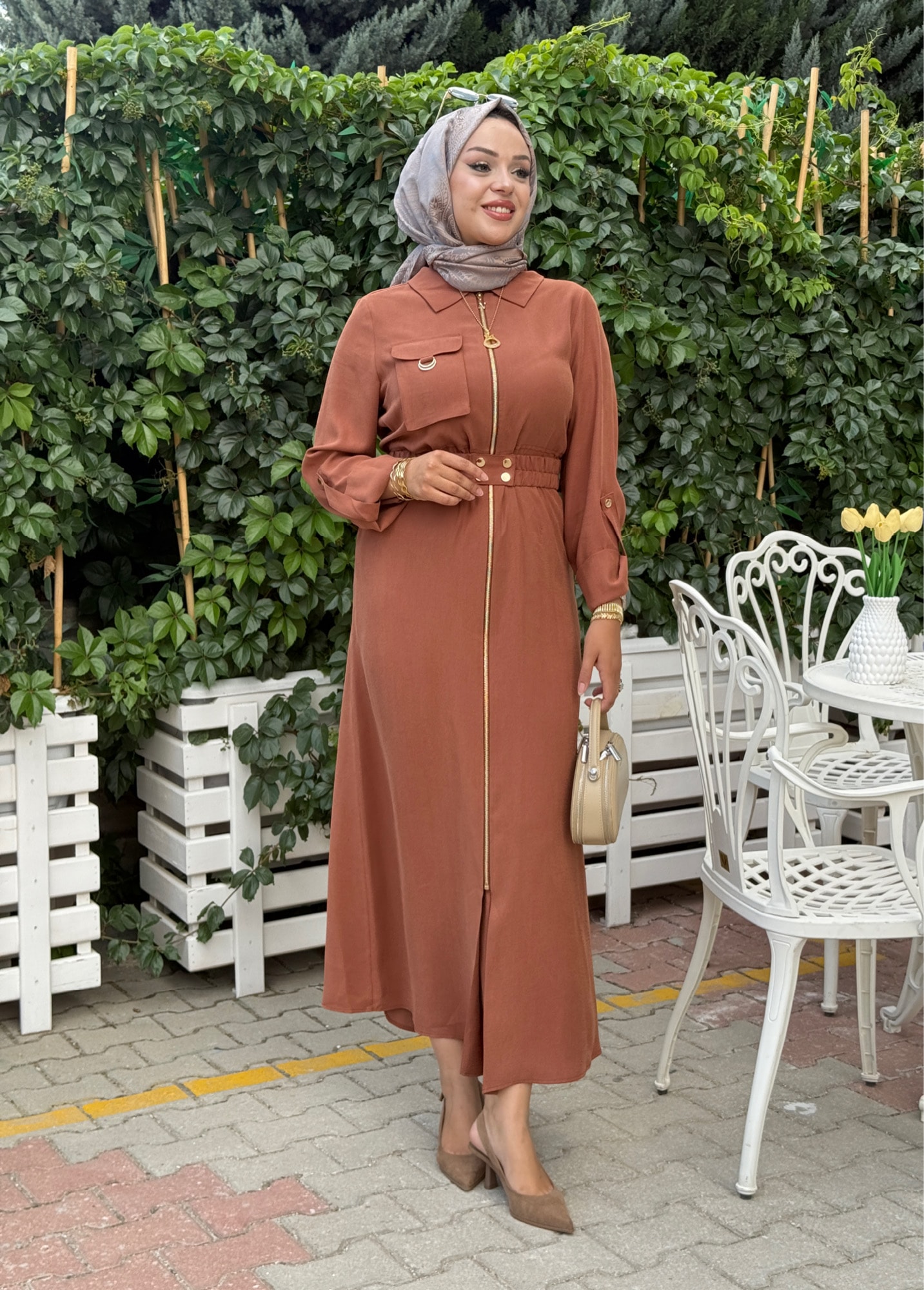 NUSS  FERMUARLI ELBİSE