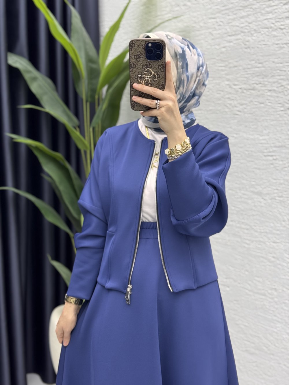 KASTEL ETEKLİ TAKIM LACİVERT